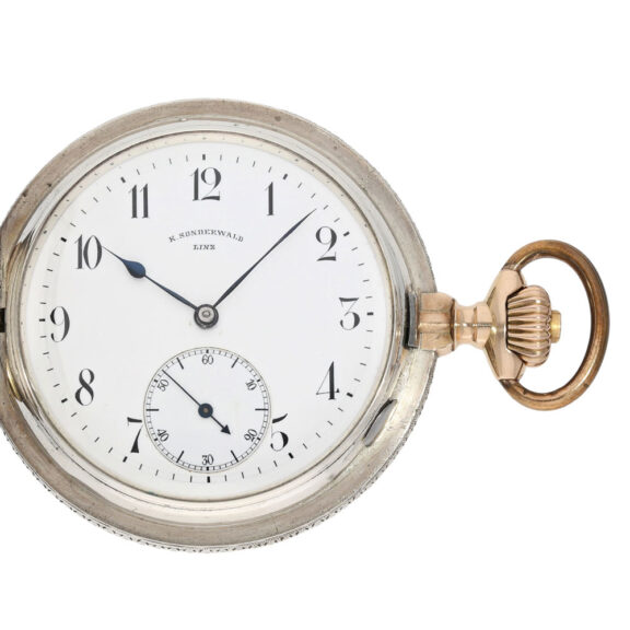 Austrian silver and rose gold hunting cased chronometer Circa 1893 Austrian silver and rose gold hunting cased chronometer Circa 1893