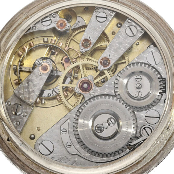 Austrian silver and rose gold hunting cased chronometer Circa 1893 Austrian silver and rose gold hunting cased chronometer Circa 1893