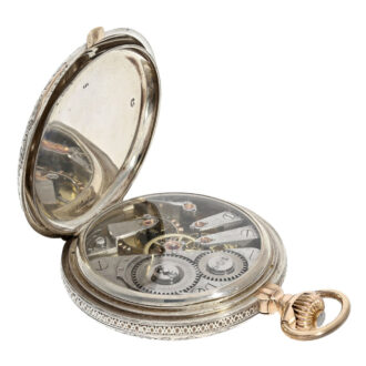 Austrian silver and rose gold hunting cased chronometer Circa 1893 Austrian silver and rose gold hunting cased chronometer Circa 1893