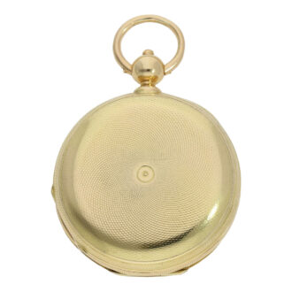 High-quality Swiss 18K gold hunting cased chronometer Circa 1860 High-quality Swiss 18K gold hunting cased chronometer Circa 1860