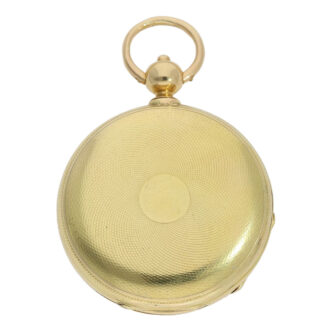 High-quality Swiss 18K gold hunting cased chronometer Circa 1860 High-quality Swiss 18K gold hunting cased chronometer Circa 1860