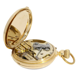 Swiss ankerchronometer with en grisaille scene Circa 1860 Swiss ankerchronometer with en grisaille scene Circa 1860