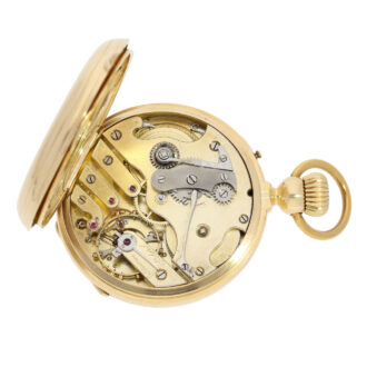 Interesting Swiss 18K gold pocket chronometer Circa 1860 Interesting Swiss 18K gold pocket chronometer Circa 1860