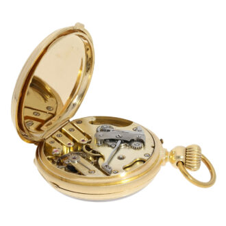 Interesting Swiss 18K gold pocket chronometer Circa 1860 Interesting Swiss 18K gold pocket chronometer Circa 1860
