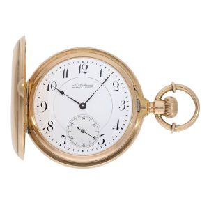 Swiss rose gold hunting cased ankerchronometer Circa 1880