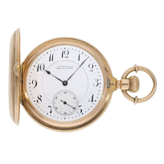 Swiss rose gold hunting cased ankerchronometer Circa 1880
