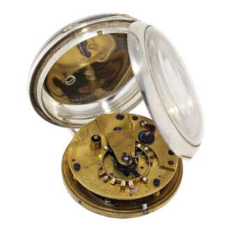Highly interesting English silver pocket chronometer Circa 1851 Highly interesting English silver pocket chronometer Circa 1851