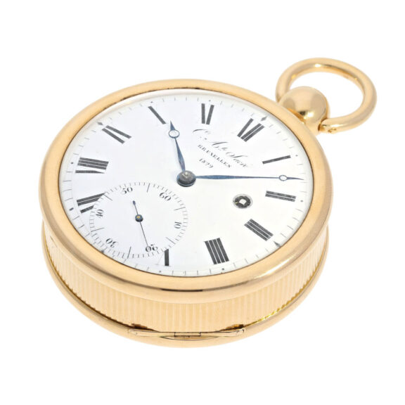Very heavy Belgian 18K gold deck chronometer Circa 1829 Very heavy Belgian 18K gold deck chronometer Circa 1829