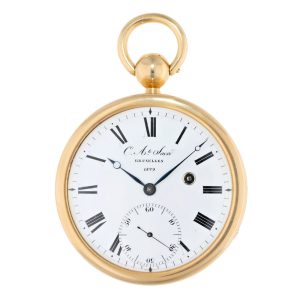 Very heavy Belgian 18K gold deck chronometer Circa 1829