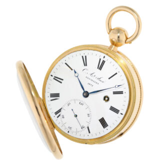 Very heavy Belgian 18K gold deck chronometer Circa 1829