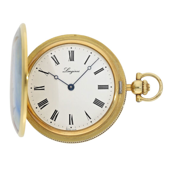 Extremely rare Swiss gold and enamel lever watch Circa 1975 Extremely rare Swiss gold and enamel lever watch Circa 1975