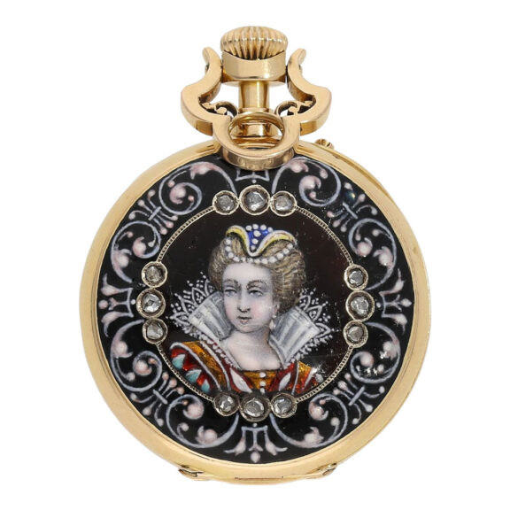 Extremely rare French cylinder with chatelaine Circa 1860 Extremely rare French cylinder with chatelaine Circa 1860
