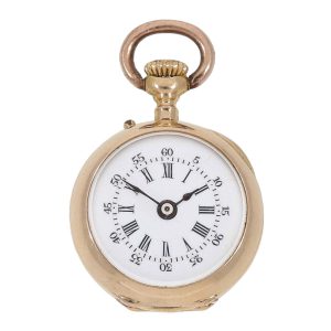 French 18K rose gold Louis XV precision watch Circa 1880