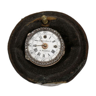 Rare French gold and diamond-set ring watch Circa 1780 Rare French gold and diamond-set ring watch Circa 1780