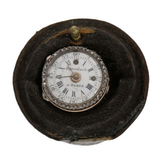 Rare French gold and diamond-set ring watch Circa 1780 Rare French gold and diamond-set ring watch Circa 1780