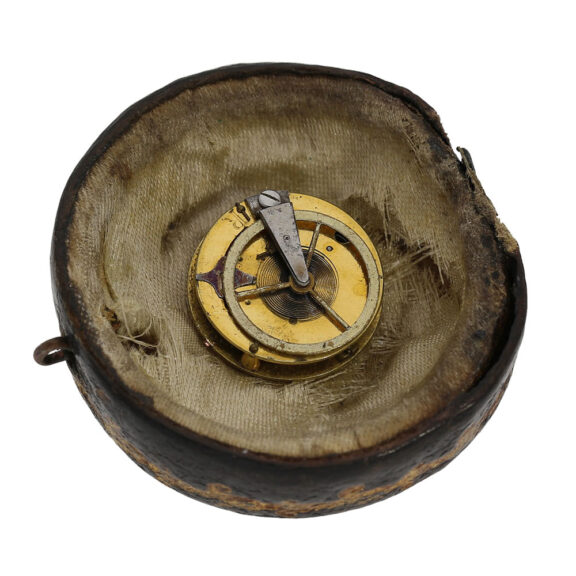 Rare French gold and diamond-set ring watch Circa 1780 Rare French gold and diamond-set ring watch Circa 1780