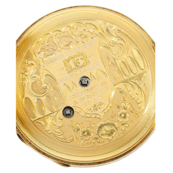 Swiss gold and enamel repeating Lépine watch Circa 1820 Swiss gold and enamel repeating Lépine watch Circa 1820