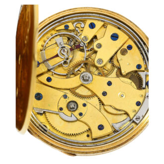 Swiss gold and enamel repeating Lépine watch Circa 1820