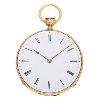 Swiss gold and enamel repeating Lépine watch Circa 1820