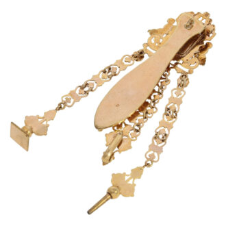 French agate repeating cylinder with chatelaine Circa 1770