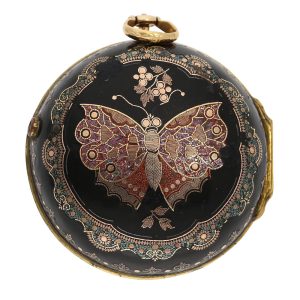 Unique English verge with pietra dura mosaic Circa 1750