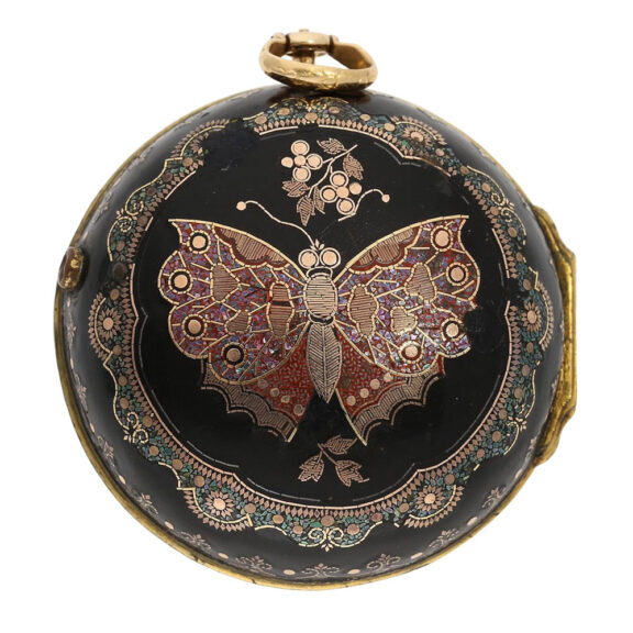 Unique English verge with pietra dura mosaic Circa 1750