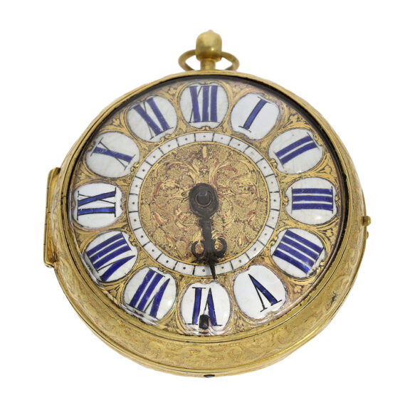 Early French gilt single-handed Louis XIV oignon watch Circa 1690 Early French gilt single-handed Louis XIV oignon watch Circa 1690