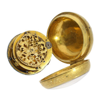 Early French gilt single-handed Louis XIV oignon watch Circa 1690