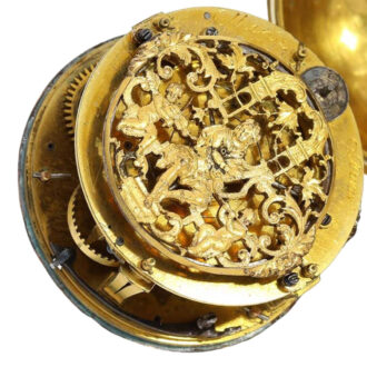 Early French gilt single-handed Louis XIV oignon watch Circa 1690