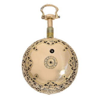 Swiss rose gold repeating repoussé verge watch Circa 1740