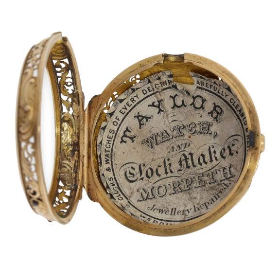 Swiss rose gold repeating repoussé verge watch Circa 1740 Swiss rose gold repeating repoussé verge watch Circa 1740