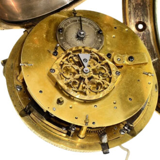 French metal quarter repeating verge coach watch Circa 1780