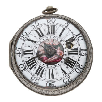 Large French silver verge oignon pocket watch Circa 1690
