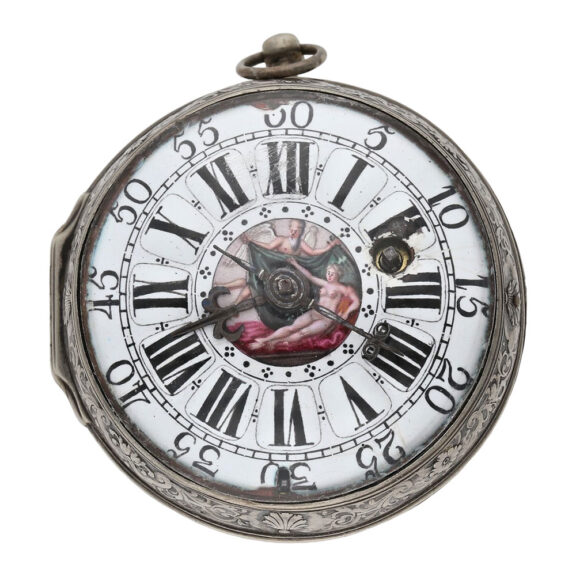 Large French silver verge oignon pocket watch Circa 1690 Large French silver verge oignon pocket watch Circa 1690