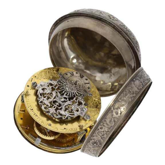 Large French silver verge oignon pocket watch Circa 1690 Large French silver verge oignon pocket watch Circa 1690