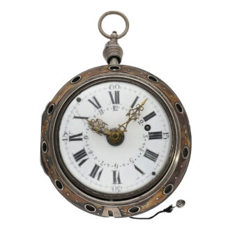 Highly complicated German silver coach watch Circa 1760