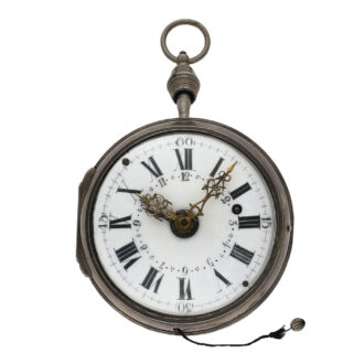 Highly complicated German silver coach watch Circa 1760 Highly complicated German silver coach watch Circa 1760