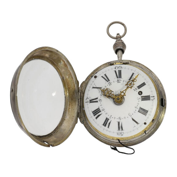 Highly complicated German silver coach watch Circa 1760 Highly complicated German silver coach watch Circa 1760
