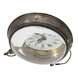 Highly complicated German silver coach watch Circa 1760 Highly complicated German silver coach watch Circa 1760