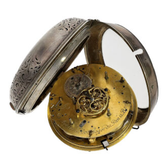 Highly complicated German silver coach watch Circa 1760 Highly complicated German silver coach watch Circa 1760