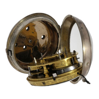 Highly complicated German silver coach watch Circa 1760 Highly complicated German silver coach watch Circa 1760