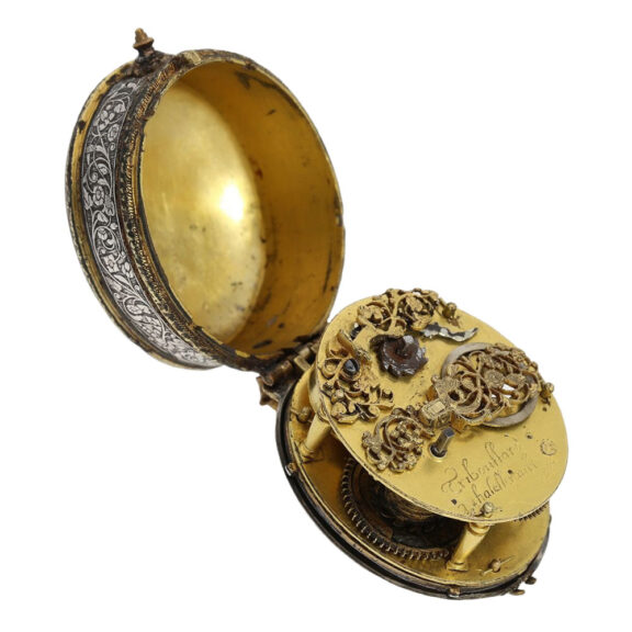 French silver and gilt-brass Renaissance pendant watch Circa 1620 French silver and gilt-brass Renaissance pendant watch Circa 1620