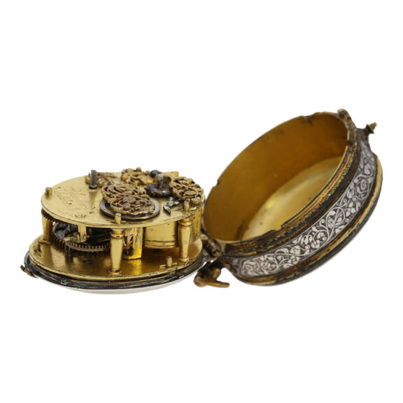 French silver and gilt-brass Renaissance pendant watch Circa 1620 French silver and gilt-brass Renaissance pendant watch Circa 1620