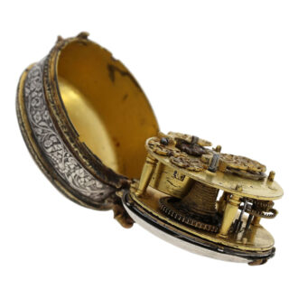 French silver and gilt-brass Renaissance pendant watch Circa 1620