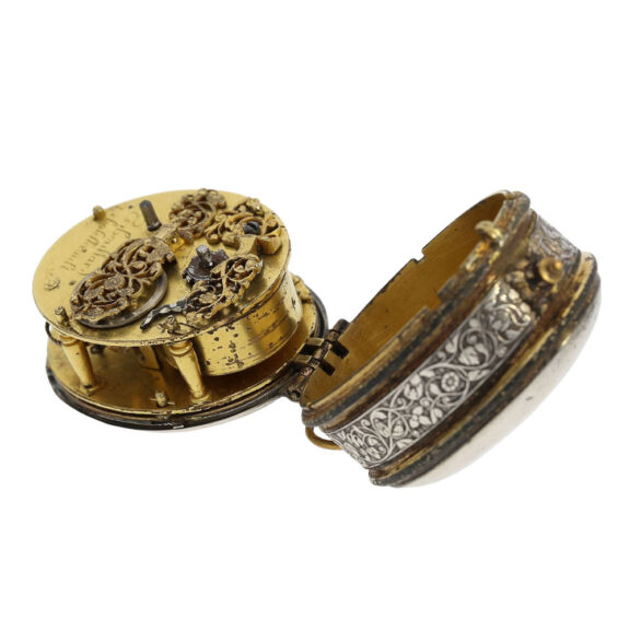 French silver and gilt-brass Renaissance pendant watch Circa 1620 French silver and gilt-brass Renaissance pendant watch Circa 1620