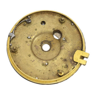 Swiss silver verge with alarm and rotating date display Circa 1690