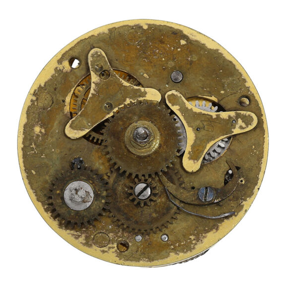 Swiss silver verge with alarm and rotating date display Circa 1690 Swiss silver verge with alarm and rotating date display Circa 1690