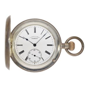 Large German silver hunting cased precision lever Circa 1905