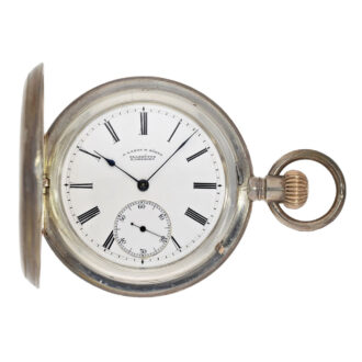 Large German silver hunting cased precision lever Circa 1905