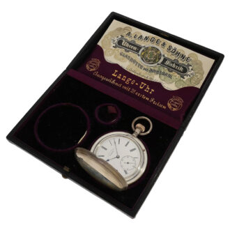 Large German silver hunting cased precision lever Circa 1905